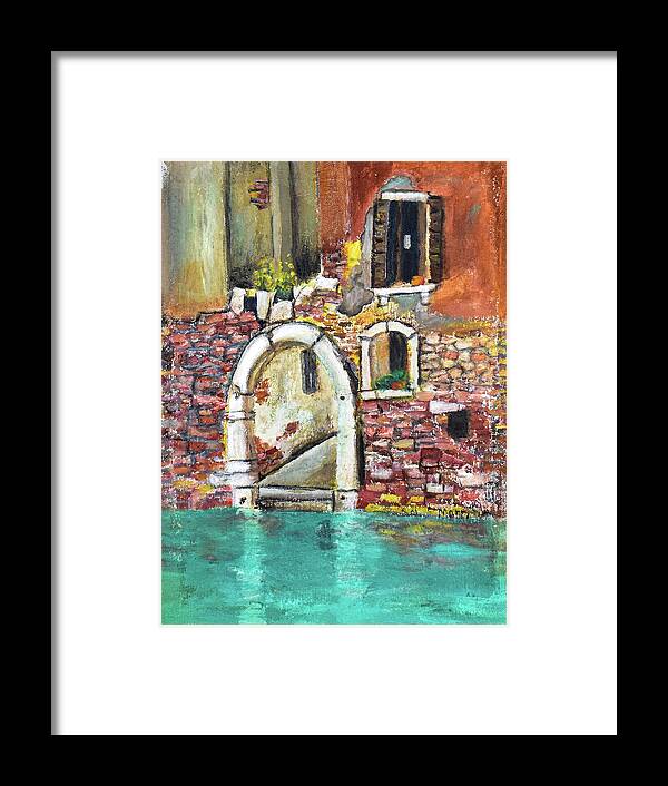 Entrance in Venice Italy - Framed Print