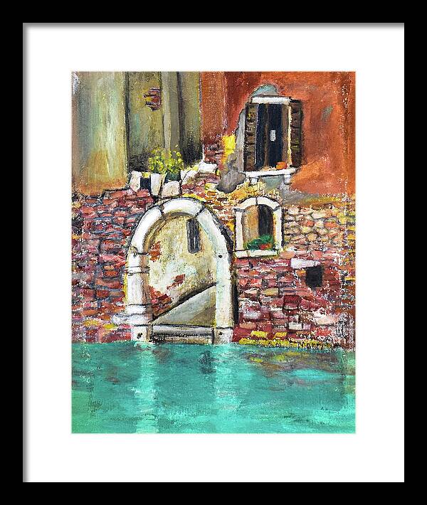 Entrance in Venice Italy - Framed Print