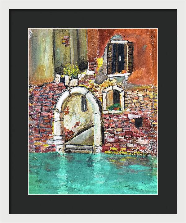 Entrance in Venice Italy - Framed Print