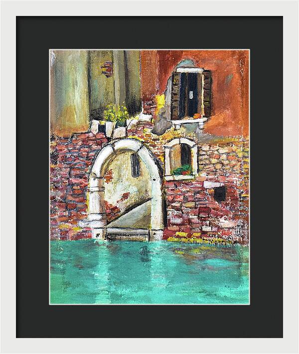 Entrance in Venice Italy - Framed Print