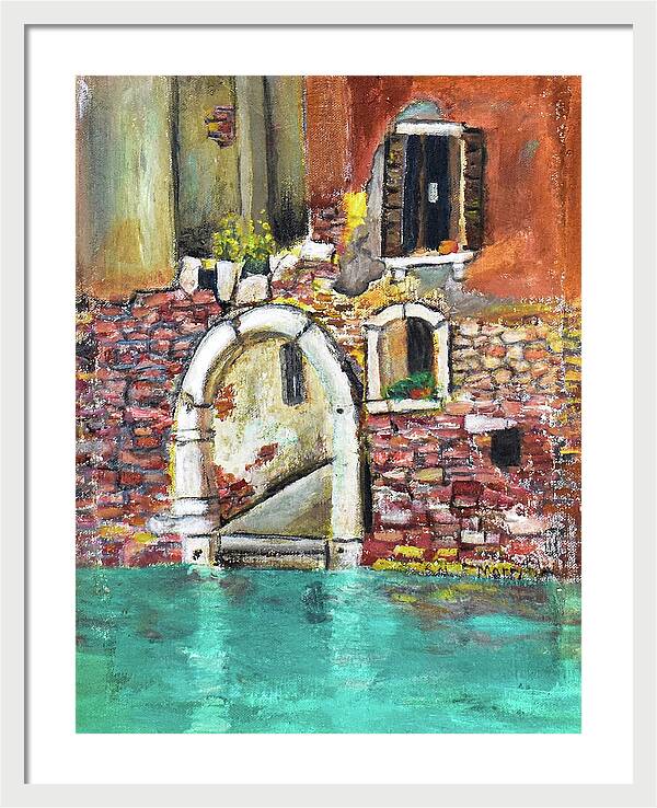 Entrance in Venice Italy - Framed Print
