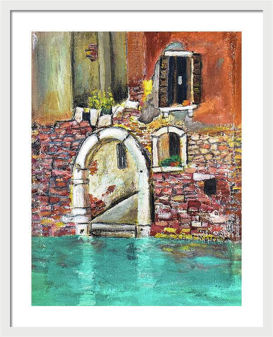 Entrance in Venice, Italy - Framed Print