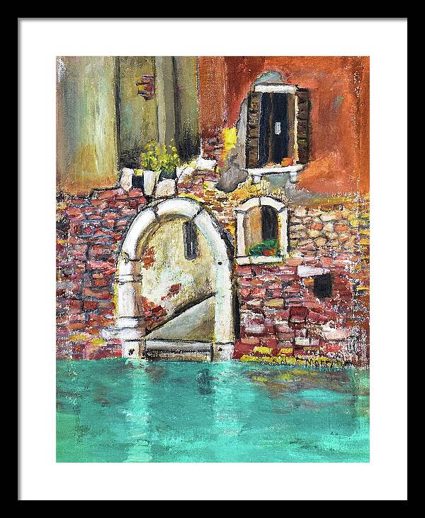 Entrance in Venice Italy - Framed Print