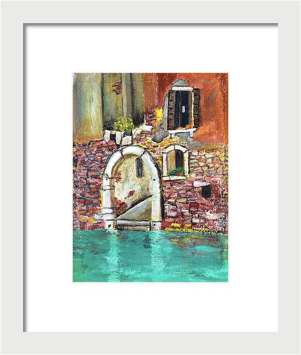 Entrance in Venice Italy - Framed Print