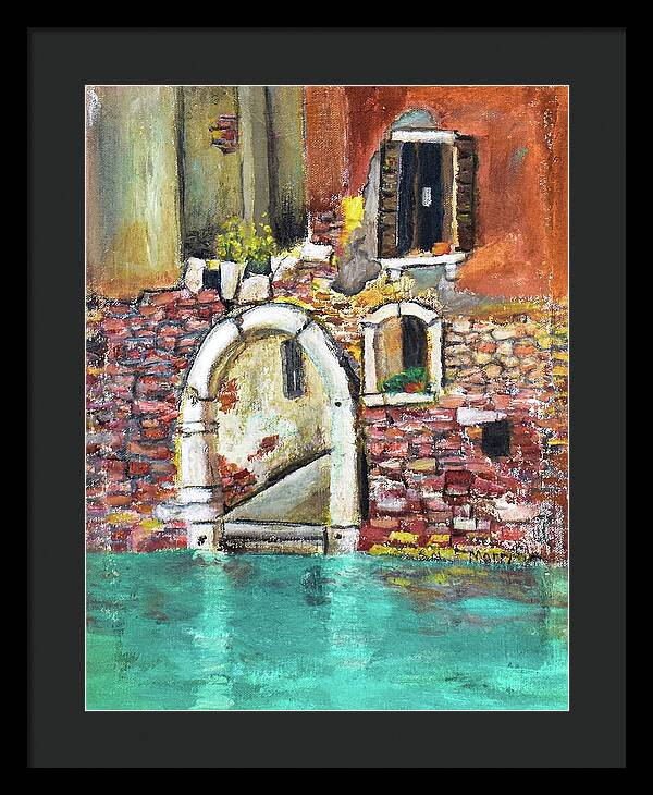 Entrance in Venice Italy - Framed Print