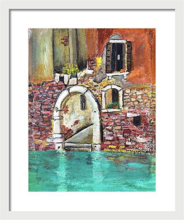 Entrance in Venice Italy - Framed Print