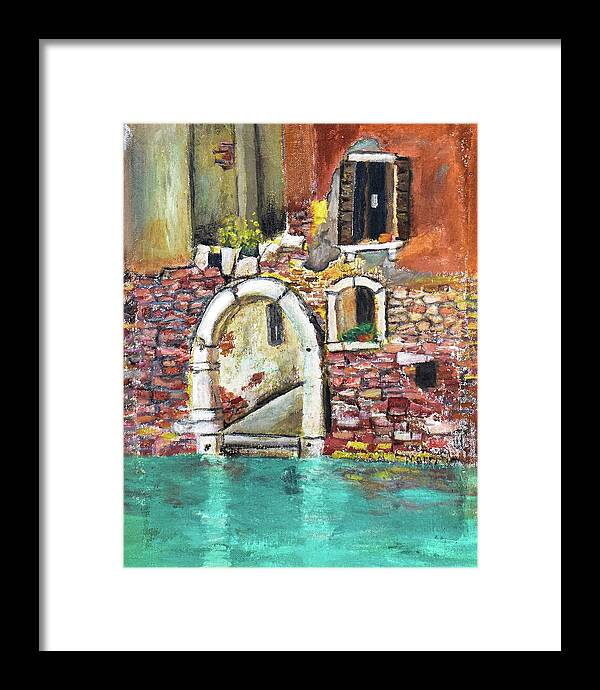 Entrance in Venice Italy - Framed Print