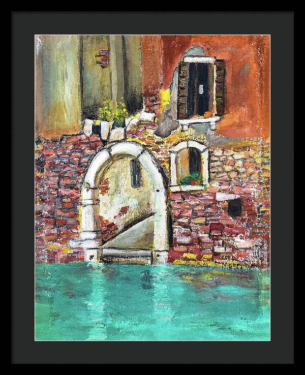 Entrance in Venice Italy - Framed Print