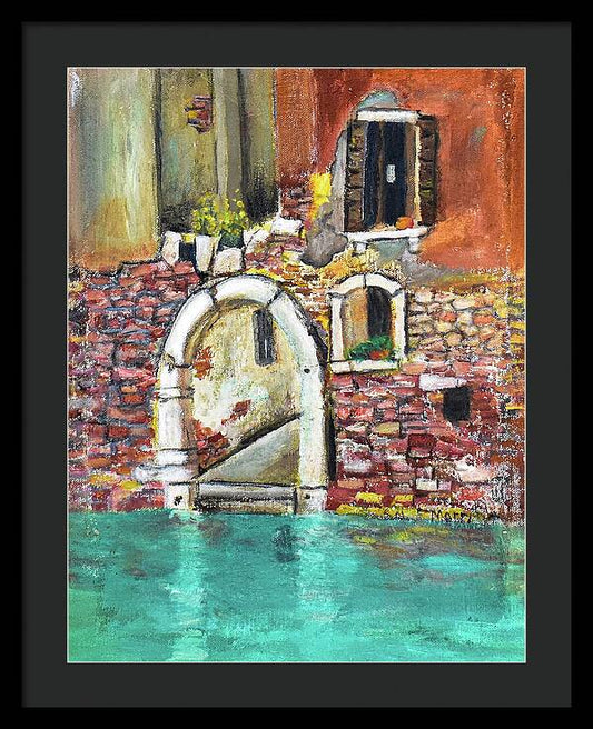 Entrance in Venice, Italy - Framed Print