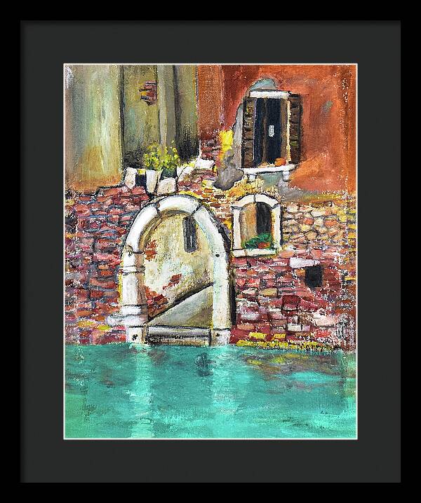 Entrance in Venice Italy - Framed Print