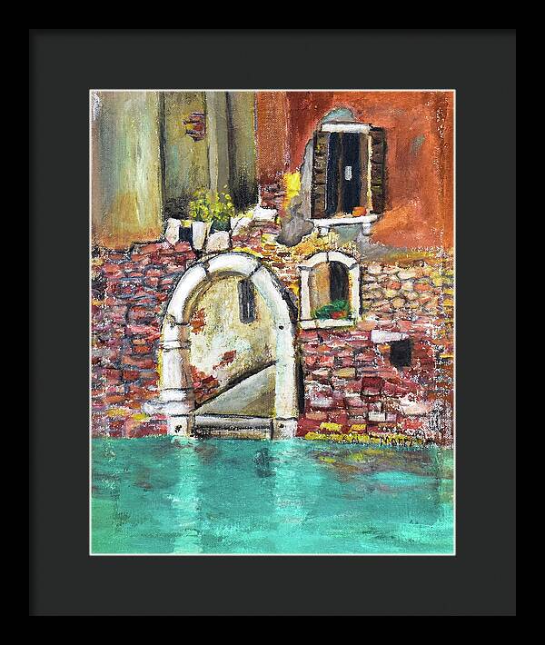 Entrance in Venice Italy - Framed Print
