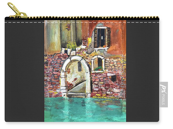 Entrance in Venice Italy - 'en plein air - Zip Pouch