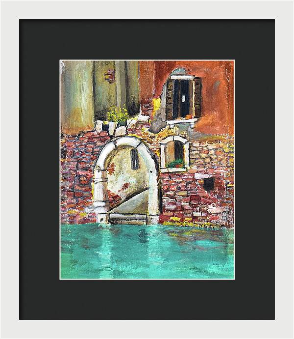 Entrance in Venice Italy - Framed Print