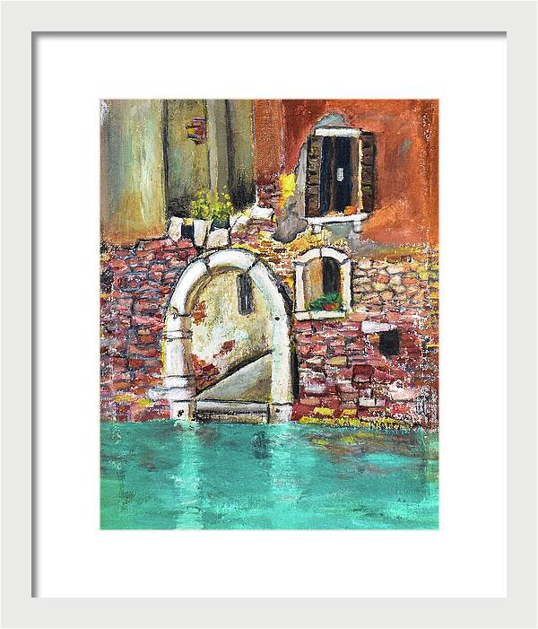 Entrance in Venice Italy - Framed Print