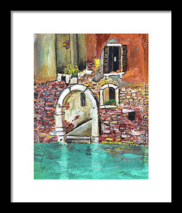 Entrance in Venice Italy - Framed Print
