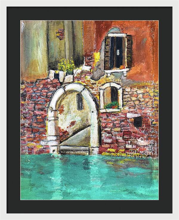 Entrance in Venice Italy - Framed Print