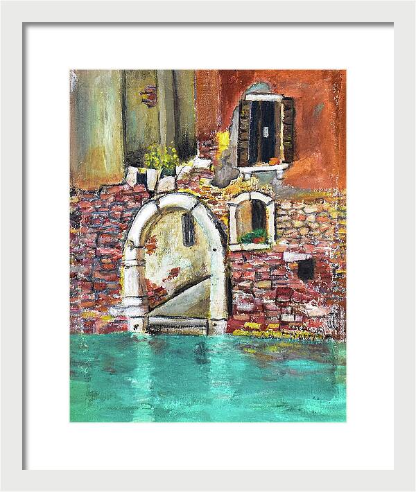 Entrance in Venice Italy - Framed Print