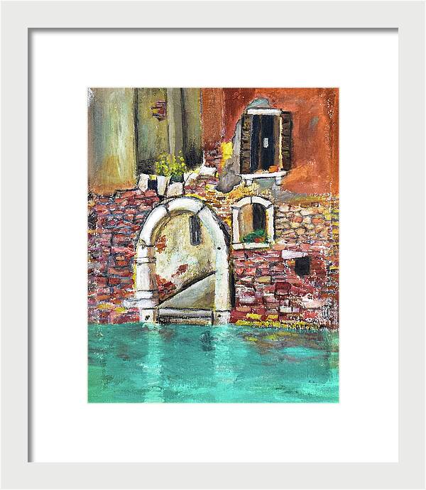 Entrance in Venice Italy - Framed Print