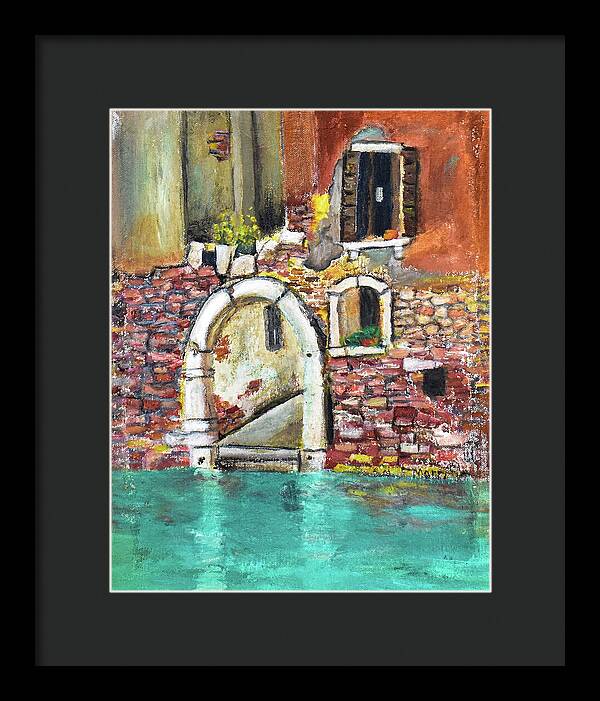 Entrance in Venice Italy - Framed Print