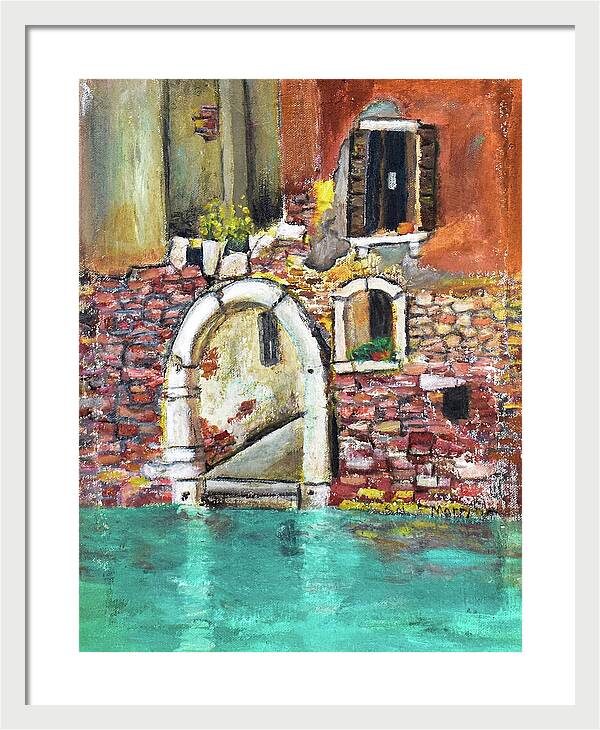 Entrance in Venice Italy - Framed Print