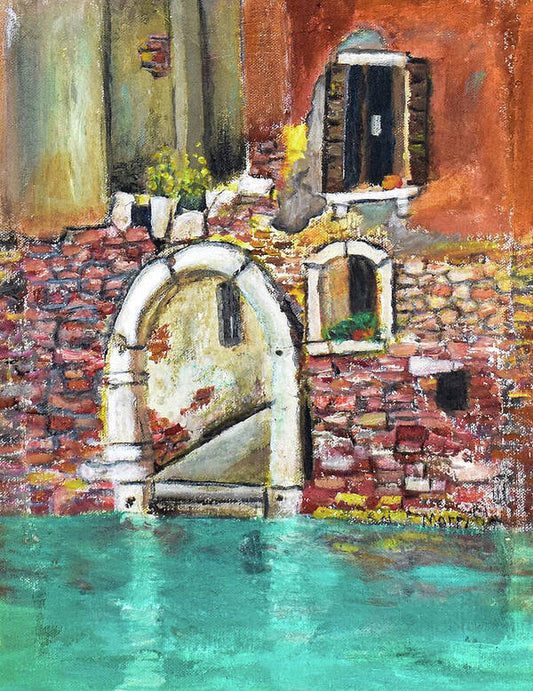 Entrance in Venice, Italy - Art Print