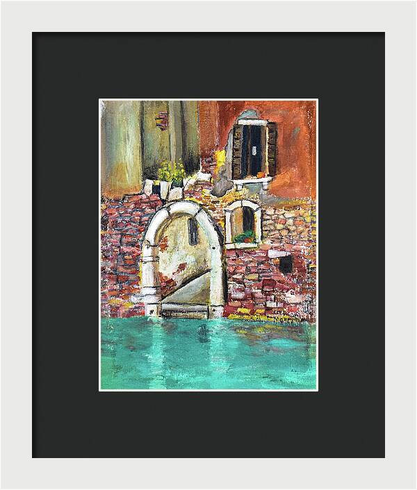 Entrance in Venice Italy - Framed Print