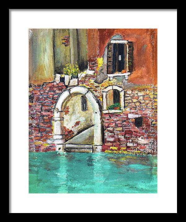 Entrance in Venice Italy - Framed Print