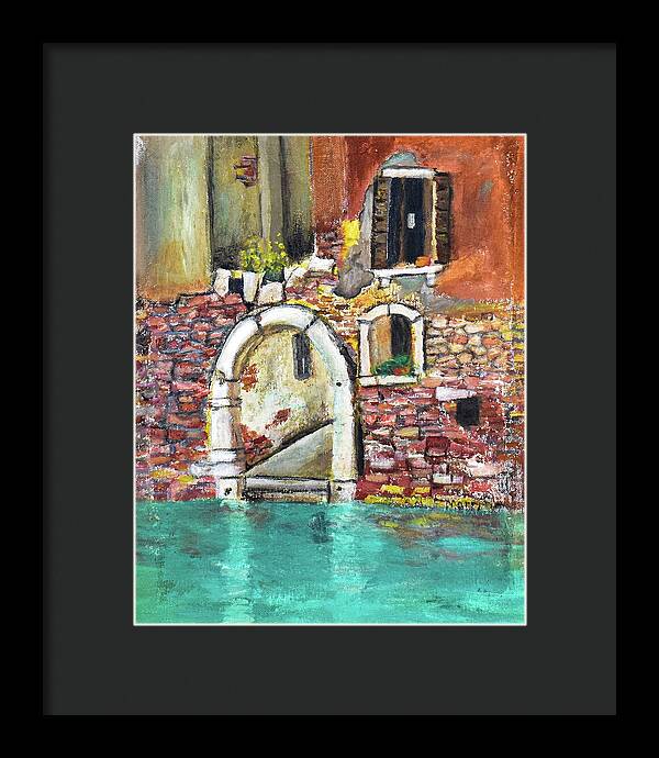 Entrance in Venice Italy - Framed Print