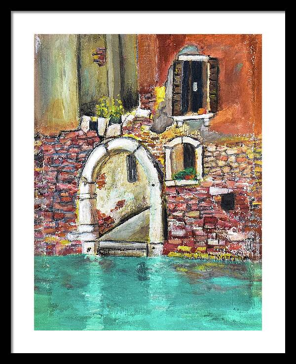 Entrance in Venice Italy - Framed Print