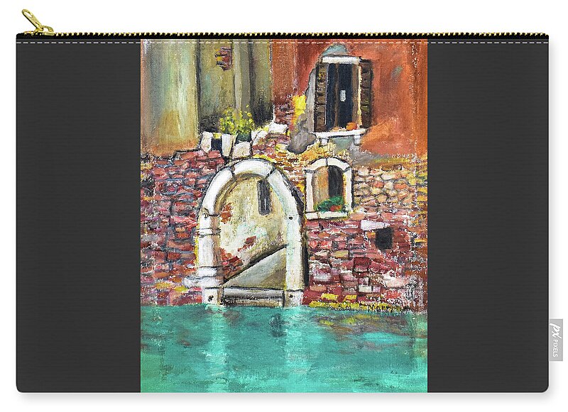 Entrance in Venice Italy - 'en plein air - Zip Pouch