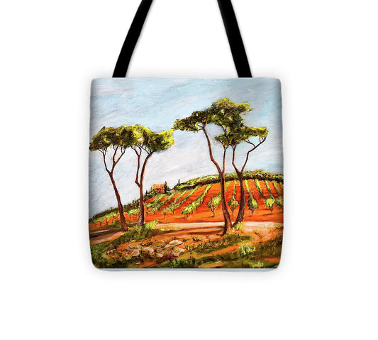 Last Look at the Villa- Tuscany, Italy - Tote Bag