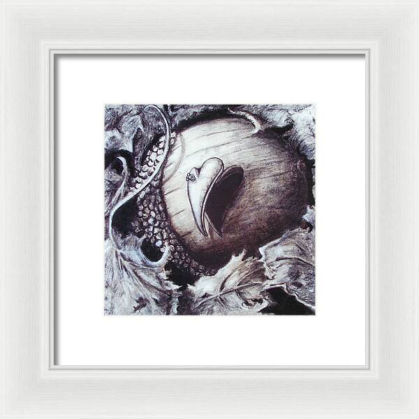 Little Acron and the Door to the Universe -original in private collection - Framed Print