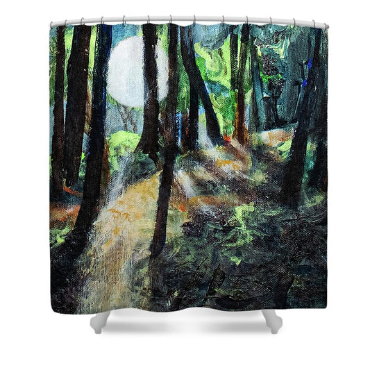 Moon Guidance - Shower Curtain