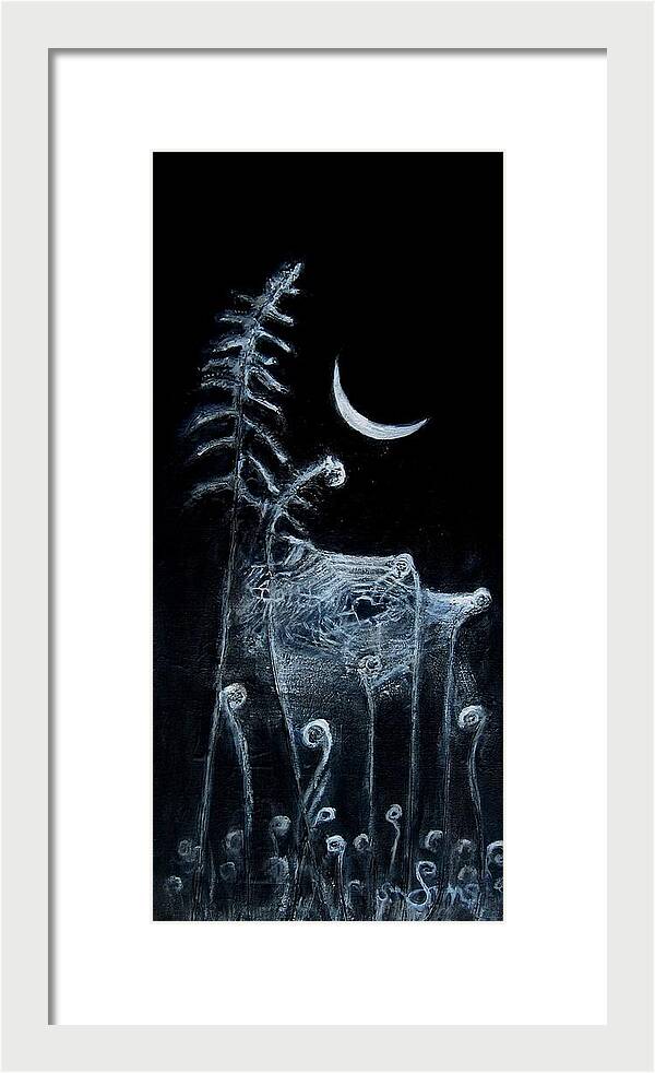 Love Note to the Moon spider spun - Framed Print