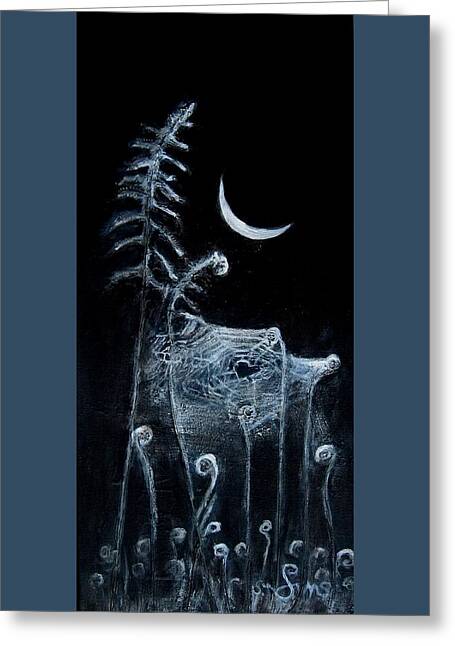 Love Note to the Moon spider spun - Artisan Card