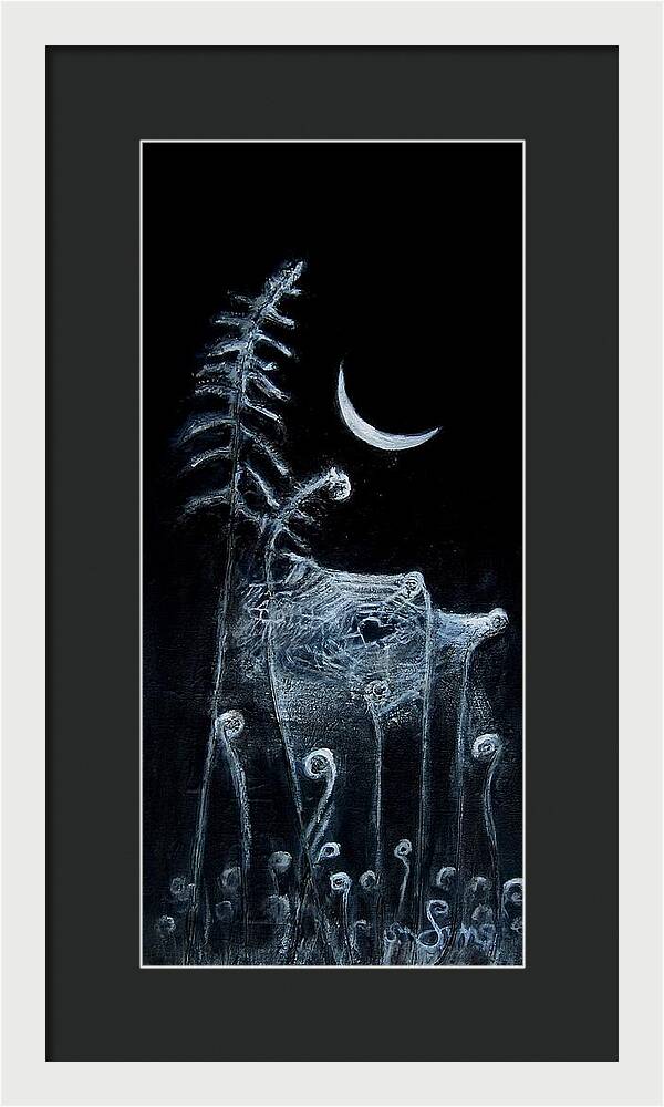 Love Note to the Moon spider spun - Framed Print