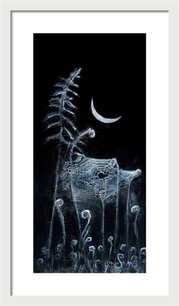 Love Note to the Moon spider spun - Framed Print