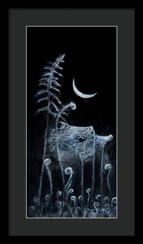 Love Note to the Moon spider spun - Framed Print