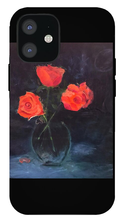 Orange Roses still life 2 - Phone Case