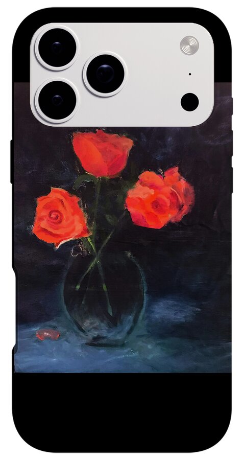 Orange Roses still life 2 - Phone Case
