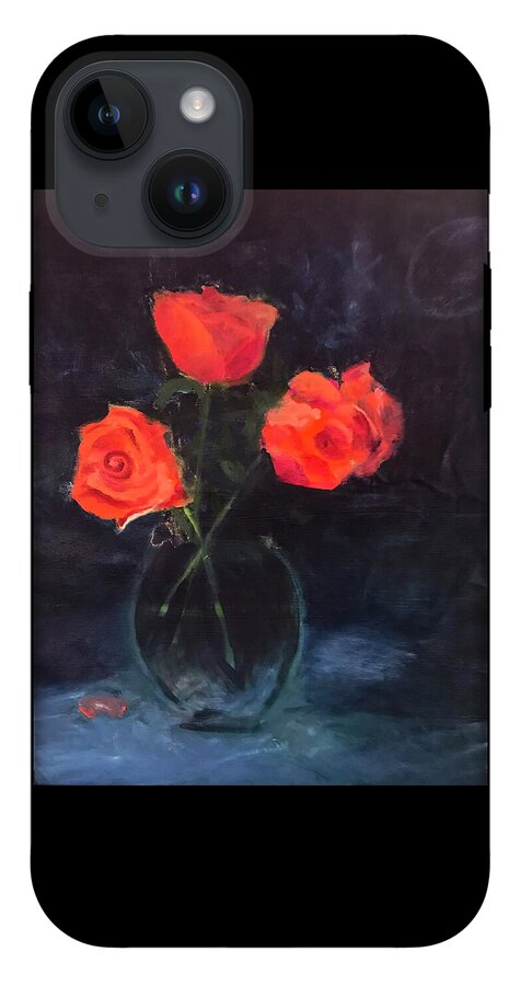 Orange Roses still life 2 - Phone Case