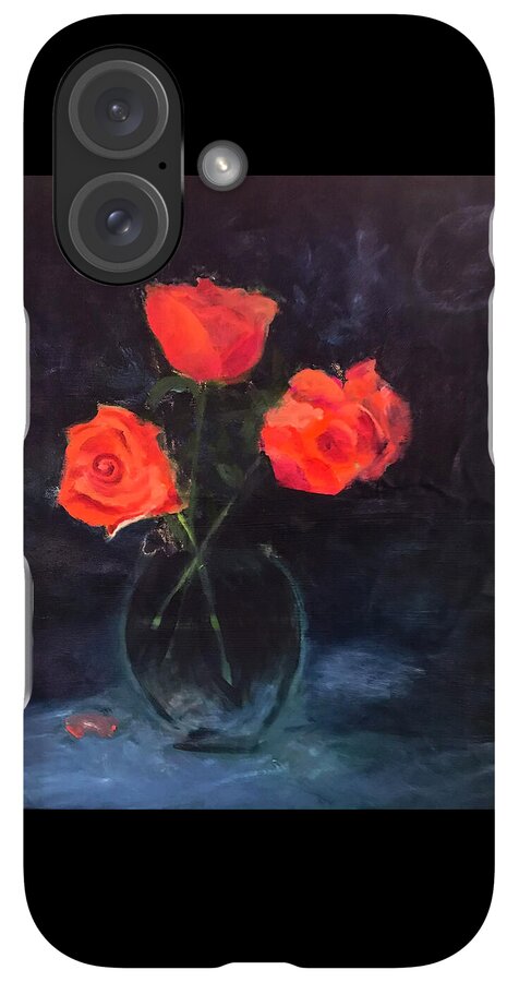 Orange Roses still life 2 - Phone Case