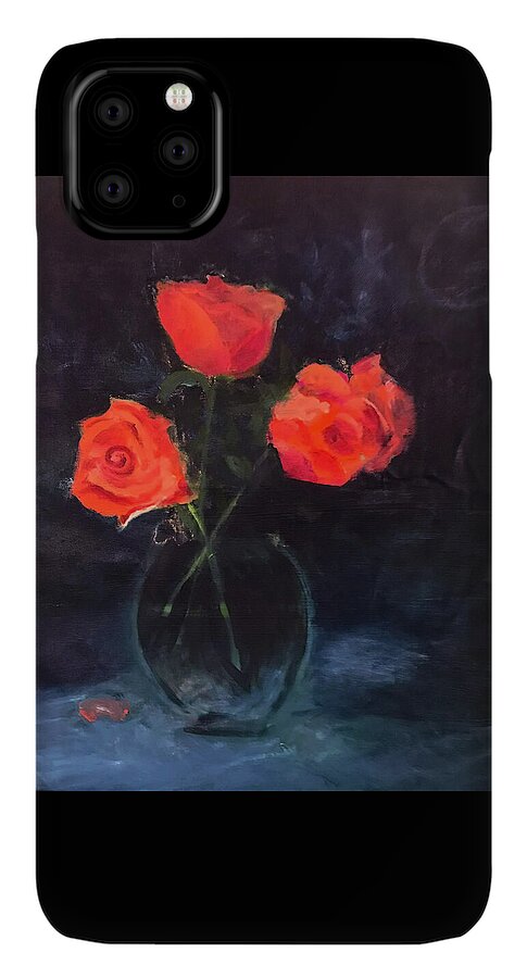 Orange Roses still life 2 - Phone Case