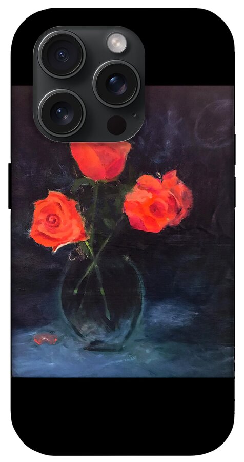 Orange Roses still life 2 - Phone Case