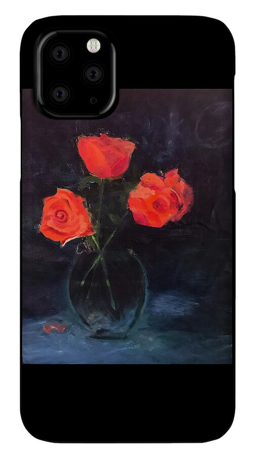 Orange Roses still life 2 - Phone Case