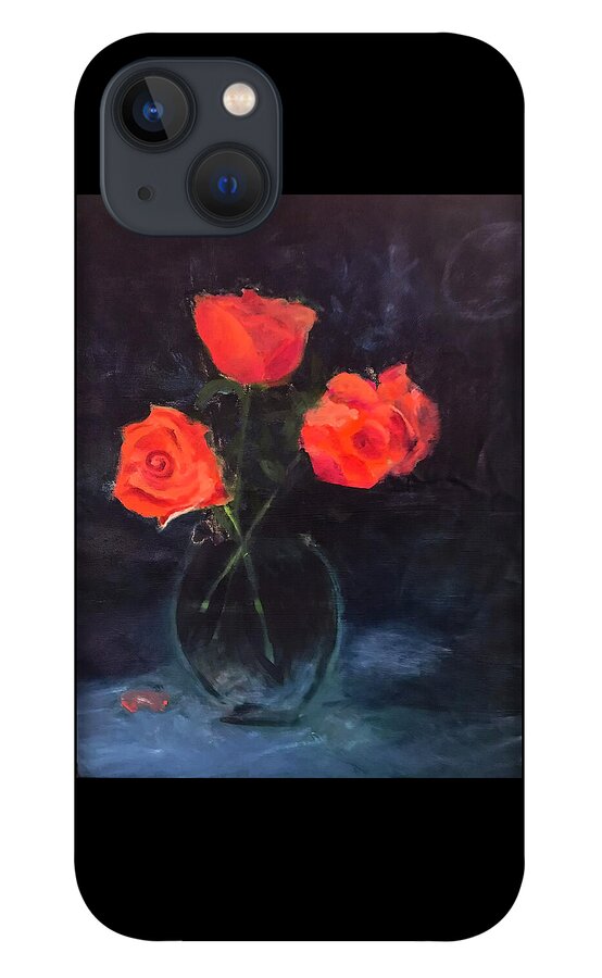 Orange Roses still life 2 - Phone Case