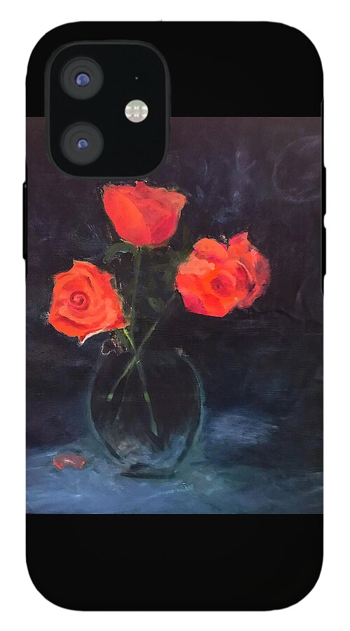 Orange Roses still life 2 - Phone Case