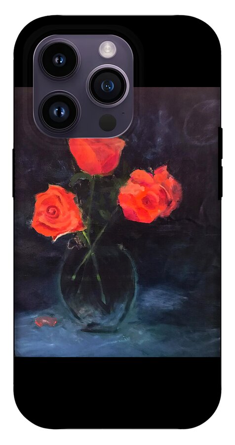 Orange Roses still life 2 - Phone Case
