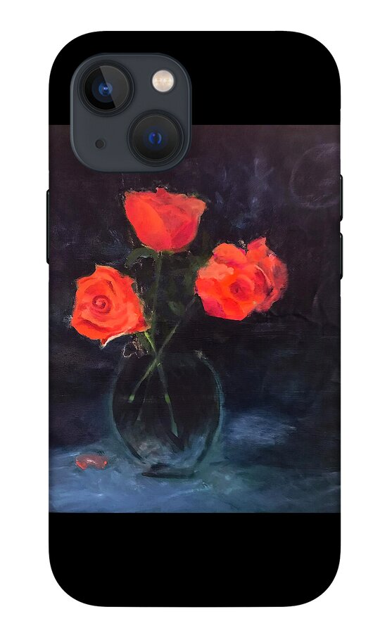 Orange Roses still life 2 - Phone Case