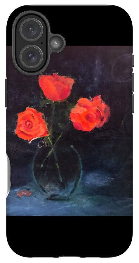 Orange Roses still life 2 - Phone Case